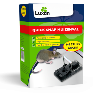 Luxan Quick Snap Muizenval 4+2 GRATIS
