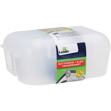 Luxan Rattenbox + Klem Transparant 1 st